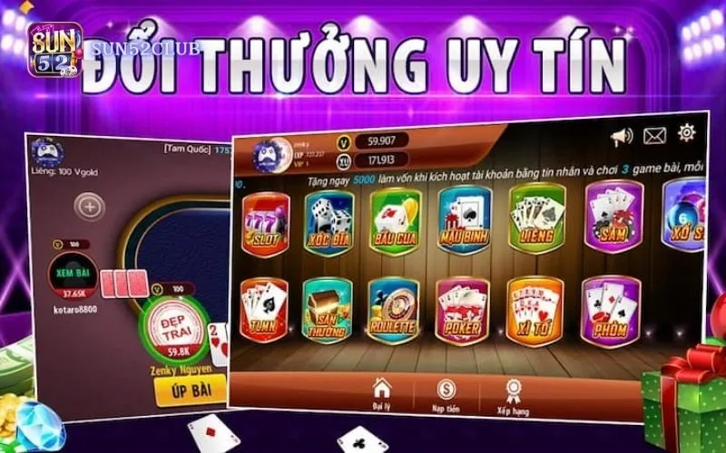 Game bài đổi thưởng quốc tế Sun52: Có gì đặc biệt?