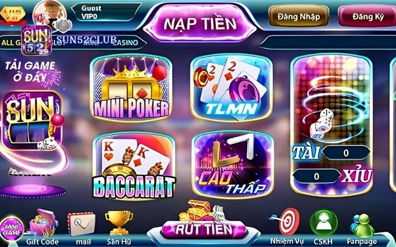 Tải app Sun52 miễn phí - Chơi game bài mọi lúc mọi nơi